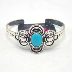Paparazzi Blue Dream Cowgirl Silver Cuff New